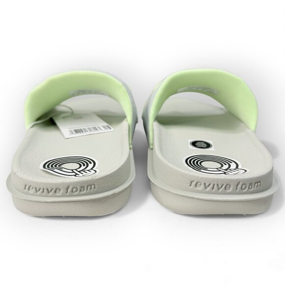 New Nike Offcourt Slide Womens Sandals Light Silver Barely Volt BQ4632-013 - Picture 7 of 11